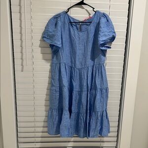 Lilly Pulitzer Blue Short Sleeve Dress